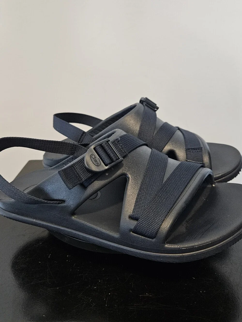 Chaco Men’s Chillos Sport‎ Sandals Navy Size 10 Lightweight Adjustable